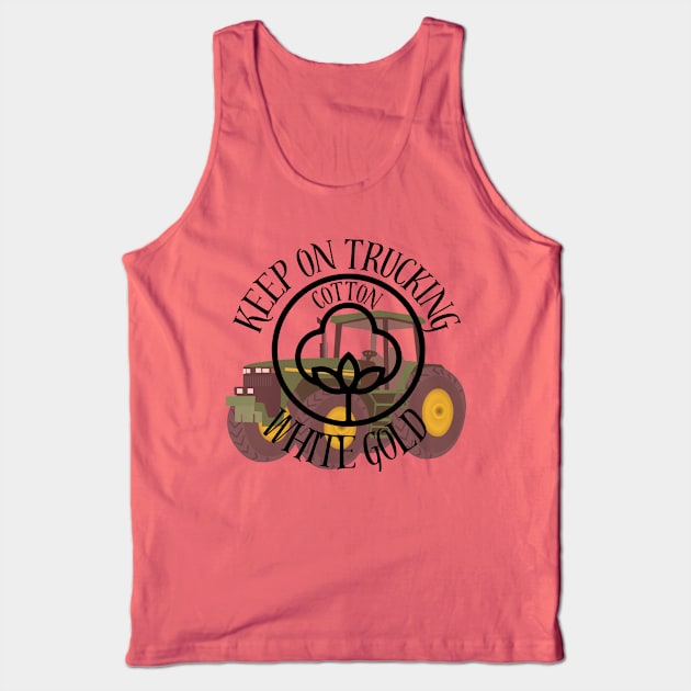 Trucking tractor cotton Tank Top by Country merch